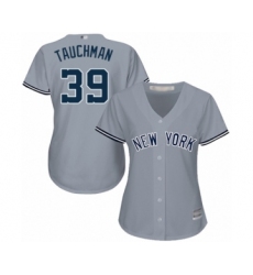 Women's New York Yankees #39 Mike Tauchman Authentic Grey Road Baseball Player Jersey