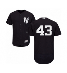 Men's New York Yankees #43 Jonathan Loaisiga Navy Blue Alternate Flex Base Authentic Collection Baseball Player Jersey
