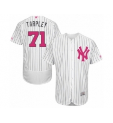 Men's New York Yankees #71 Stephen Tarpley Authentic White 2016 Mother's Day Fashion Flex Base Baseball Player Jersey