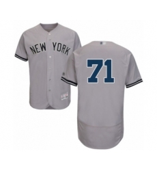 Men's New York Yankees #71 Stephen Tarpley Grey Road Flex Base Authentic Collection Baseball Player Jersey