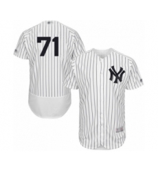 Men's New York Yankees #71 Stephen Tarpley White Home Flex Base Authentic Collection Baseball Player Jersey