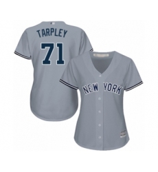 Women's New York Yankees #71 Stephen Tarpley Authentic Grey Road Baseball Player Jersey