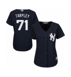 Women's New York Yankees #71 Stephen Tarpley Authentic Navy Blue Alternate Baseball Player Jersey