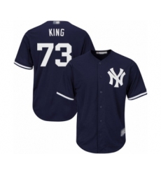 Youth New York Yankees #73 Mike King Authentic Navy Blue Alternate Baseball Player Jersey