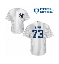 Youth New York Yankees #73 Mike King Authentic White Home Baseball Player Jersey