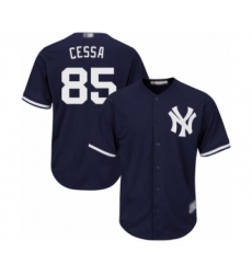 Youth New York Yankees #85 Luis Cessa Authentic Navy Blue Alternate Baseball Player Jersey