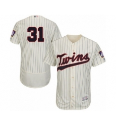 Men's Minnesota Twins #31 Devin Smeltzer Authentic Cream Alternate Flex Base Authentic Collection Baseball Player Jersey