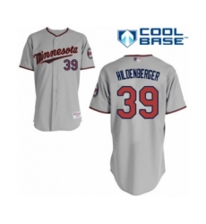 Youth Minnesota Twins #39 Trevor Hildenberger Authentic Grey Road Cool Base Baseball Player Jersey