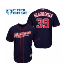 Youth Minnesota Twins #39 Trevor Hildenberger Authentic Navy Blue Alternate Road Cool Base Baseball Player Jersey