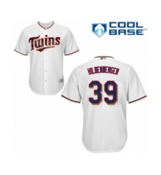 Youth Minnesota Twins #39 Trevor Hildenberger Authentic White Home Cool Base Baseball Player Jersey
