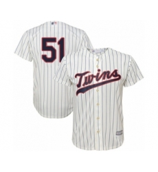 Youth Minnesota Twins #51 Brusdar Graterol Authentic Cream Alternate Cool Base Baseball Player Jersey