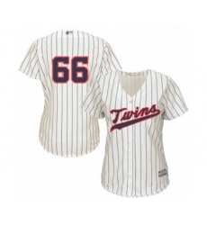 Women's Minnesota Twins #66 Jorge Alcala Authentic Cream Alternate Cool Base Baseball Player Jersey