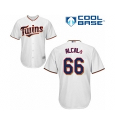 Youth Minnesota Twins #66 Jorge Alcala Authentic White Home Cool Base Baseball Player Jersey