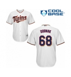 Youth Minnesota Twins #68 Randy Dobnak Authentic White Home Cool Base Baseball Player Jersey
