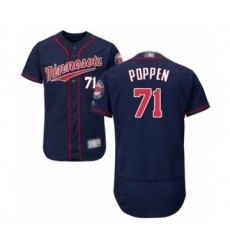 Men's Minnesota Twins #71 Sean Poppen Authentic Navy Blue Alternate Flex Base Authentic Collection Baseball Player Jersey