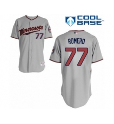 Women's Minnesota Twins #77 Fernando Romero Authentic Grey Road Cool Base Baseball Player Jersey