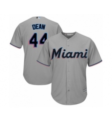 Youth Miami Marlins #44 Austin Dean Authentic Grey Road Cool Base Baseball Player Jersey
