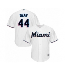 Youth Miami Marlins #44 Austin Dean Authentic White Home Cool Base Baseball Player Jersey