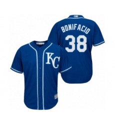 Youth Kansas City Royals #38 Jorge Bonifacio Authentic Blue Alternate 2 Cool Base Baseball Player Jersey