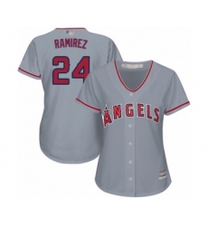 Women's Los Angeles Angels of Anaheim #24 Noe Ramirez Authentic Grey Road Cool Base Baseball Player Jersey