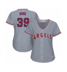 Women's Los Angeles Angels of Anaheim #39 Luke Bard Authentic Grey Road Cool Base Baseball Player Jersey