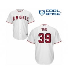 Youth Los Angeles Angels of Anaheim #39 Luke Bard Authentic White Home Cool Base Baseball Player Jersey