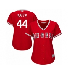 Women's Los Angeles Angels of Anaheim #44 Kevan Smith Authentic Red Alternate Cool Base Baseball Player Jersey