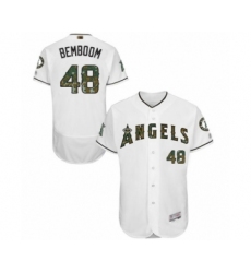 Men's Los Angeles Angels of Anaheim #48 Anthony Bemboom Authentic White 2016 Memorial Day Fashion Flex Base Baseball Player Jersey