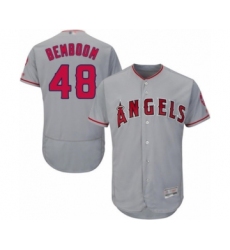 Men's Los Angeles Angels of Anaheim #48 Anthony Bemboom Grey Road Flex Base Authentic Collection Baseball Player Jersey