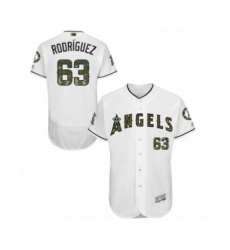 Men's Los Angeles Angels of Anaheim #63 Jose Rodriguez Authentic White 2016 Memorial Day Fashion Flex Base Baseball Player Jersey