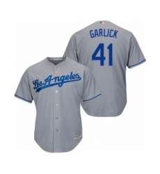 Youth Los Angeles Dodgers #41 Kyle Garlick Authentic Grey Road Cool Base Baseball Player Jersey