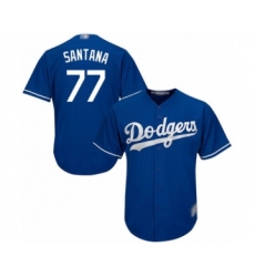 Youth Los Angeles Dodgers #77 Dennis Santana Authentic Royal Blue Alternate Cool Base Baseball Player Jersey