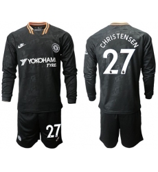 Chelsea #27 Christensen Third Long Sleeves Soccer Club Jersey