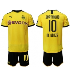 Dortmund #10 M.Gotze Home Soccer Club Jersey