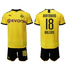 Dortmund #18 Balerdi Home Soccer Club Jersey