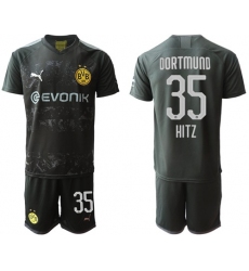 Dortmund #35 Hitz Away Soccer Club Jersey