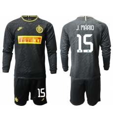 Inter Milan #15 J.Mario Third Long Sleeves Soccer Club Jersey