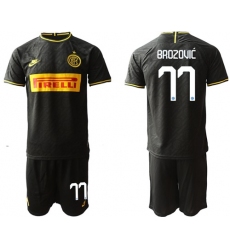 Inter Milan #77 Brozovic Third Soccer Club Jersey