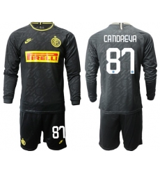 Inter Milan #87 Candreva Third Long Sleeves Soccer Club Jersey