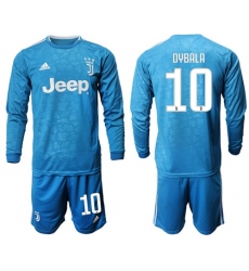 Juventus #10 Dybala Third Long Sleeves Soccer Club Jersey