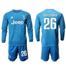 Juventus #26 Lichtsteiner Third Long Sleeves Soccer Club Jersey