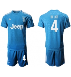 Juventus #4 De Ligt Third Soccer Club Jersey