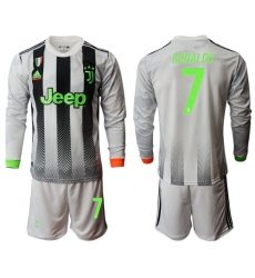 Juventus #7 Ronaldo Joint Long Sleeves Soccer Club Jersey
