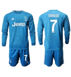 Juventus #7 Ronaldo Third Long Sleeves Soccer Club Jersey