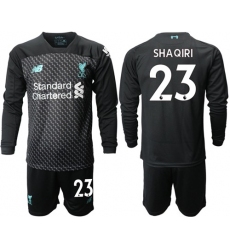 Liverpool #23 Shaqiri Third Long Sleeves Soccer Club Jersey