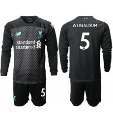 Liverpool #5 Wijnaldum Third Long Sleeves Soccer Club Jersey