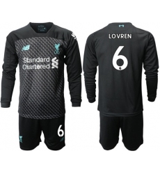 Liverpool #6 Lovren Third Long Sleeves Soccer Club Jersey