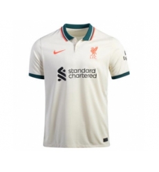 Men's Liverpool 21-22 White Away Soccer Jersey