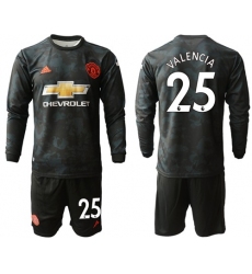 Manchester United #25 Valencia Third Long Sleeves Soccer Club Jersey