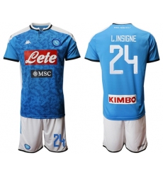Naples #24 L.Insigne Blue Home Soccer Club Jersey